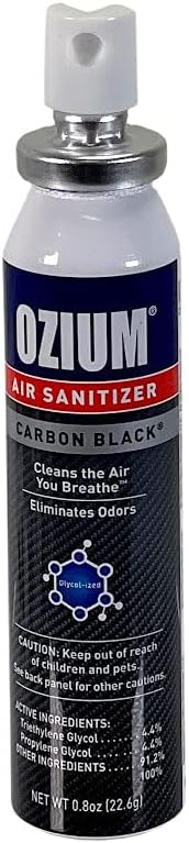 Ozium Air Sanitizer 0.8 oz Spray, Carbon Black Scent (1-Piece) : Health & Household