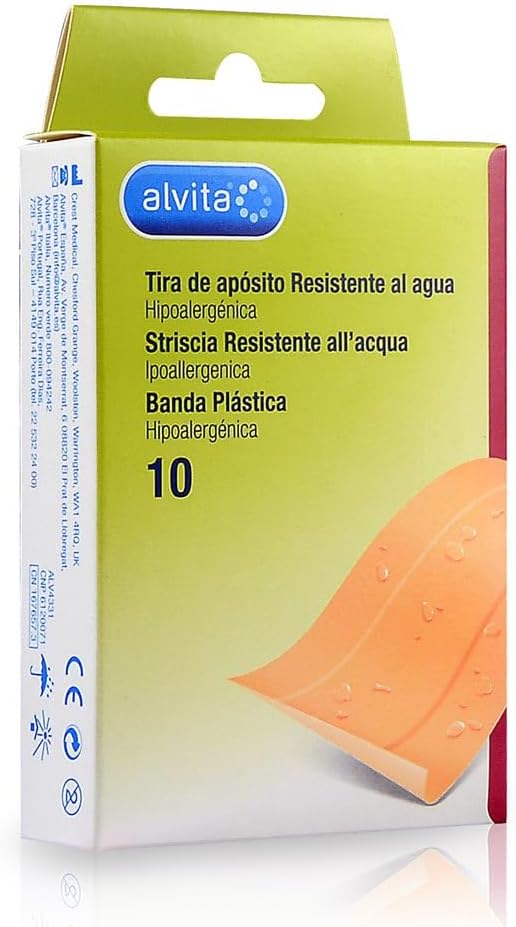 Alliance Healthcare It.dis. Waterproof Patch Alvita 10 X 6 Cm 10 Pieces