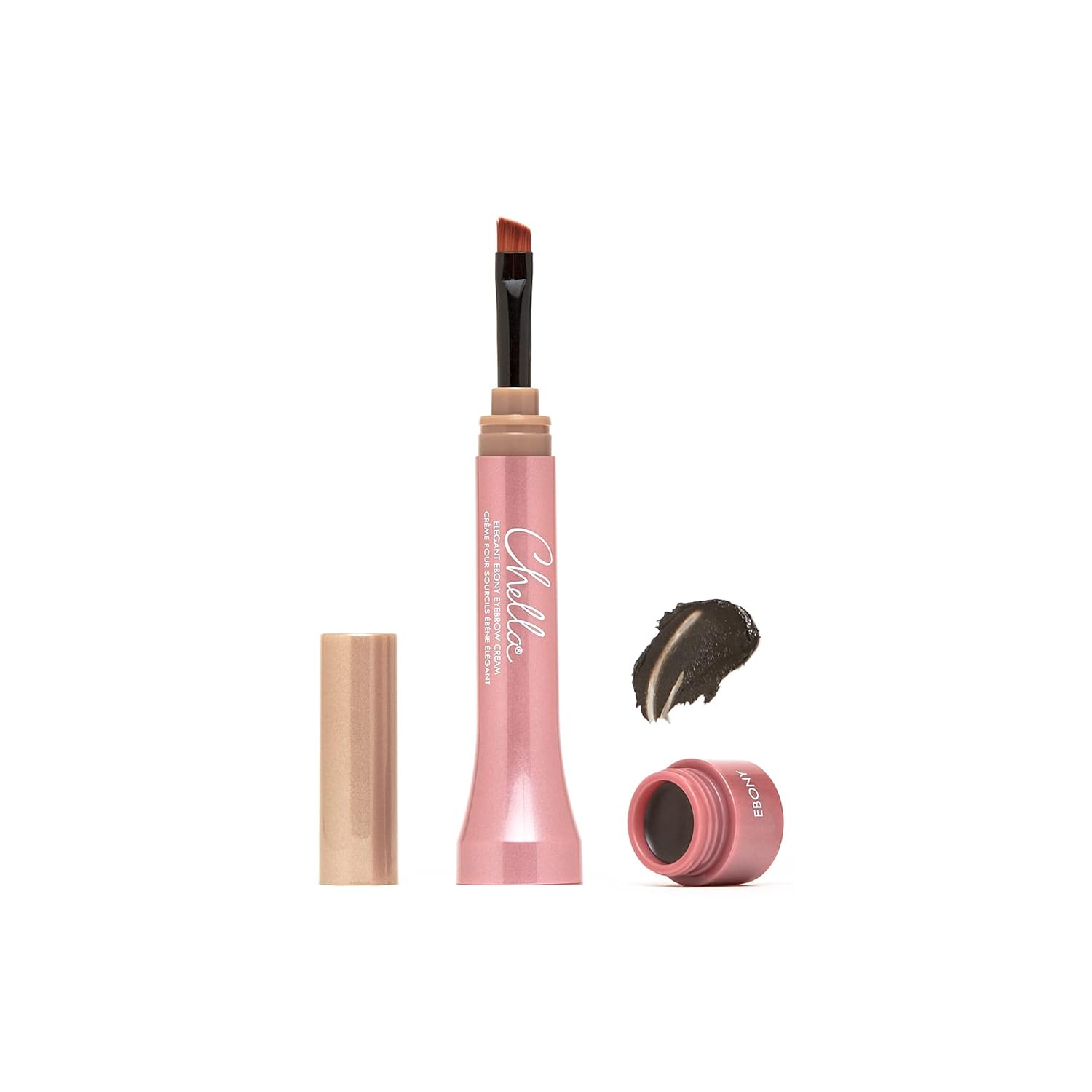 Chella Eyebrow Cream, Luscious Light Brown - Vegan, Cruelty Free, Paraben Free, Gluten Free Eyebrow Pomade Makeup - Long Wearing, Velvet Consistency, Water Resistant