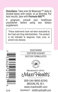 Maxi Health Lactation Pure & More - Mom's Favorite - Nursing Support - 270 Capsules - Kosher (LPM) : Health & Household