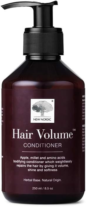 New Nordic Hair Volume Conditioner 250Ml - Herbal Based Hair Repair And Thickening Conditioner For Dry Damaged Hair - Suitable For Men And Women