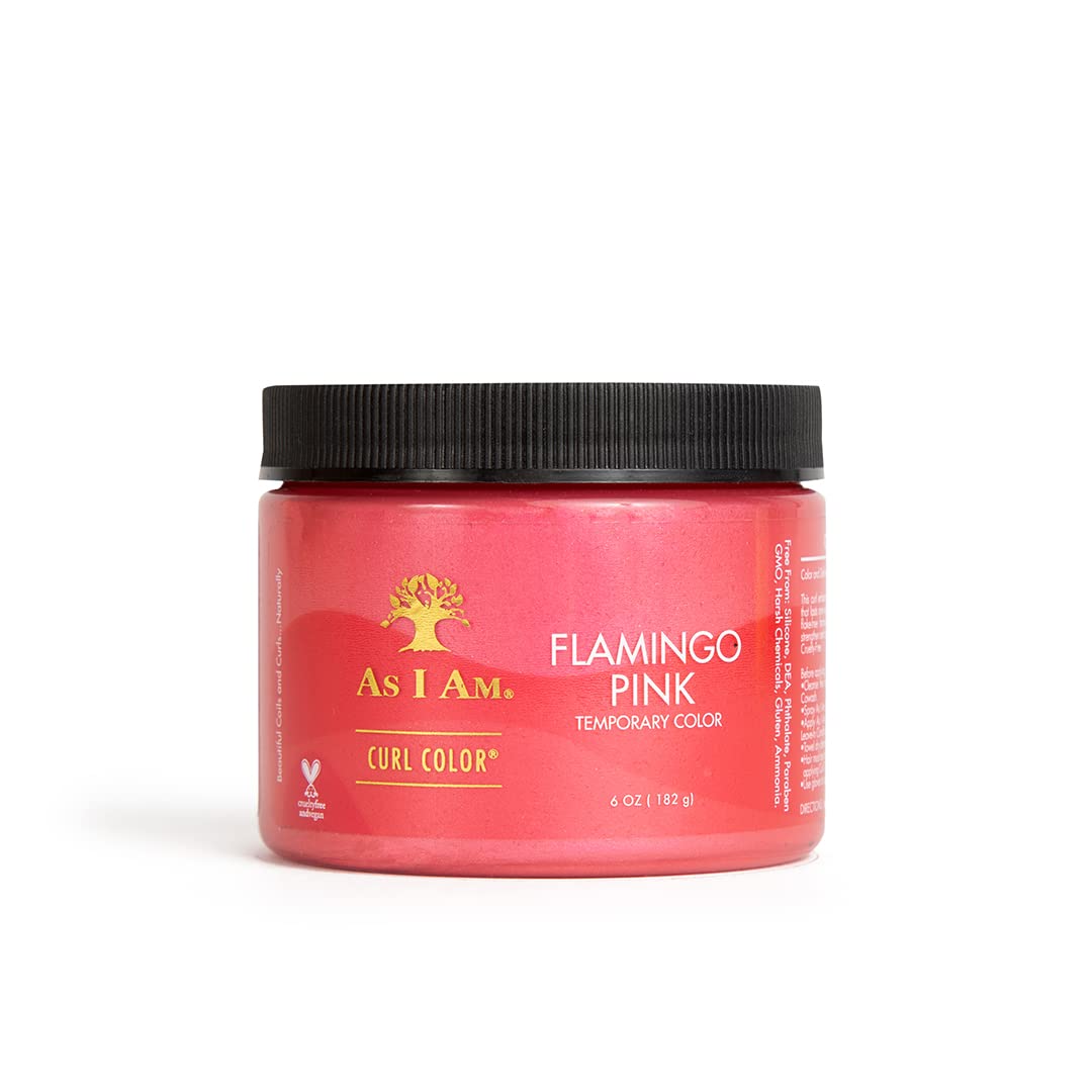 As I Am Curl Color - Flamingo Pink - 6 Ounce - Color And Curling Gel - Temporary Color - Vegan And Cruelty Free