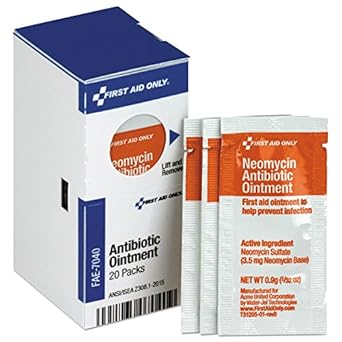 First Aid Only Fae-7040 Smartcompliance Refill Antibiotic Ointment Packets, 20 Count