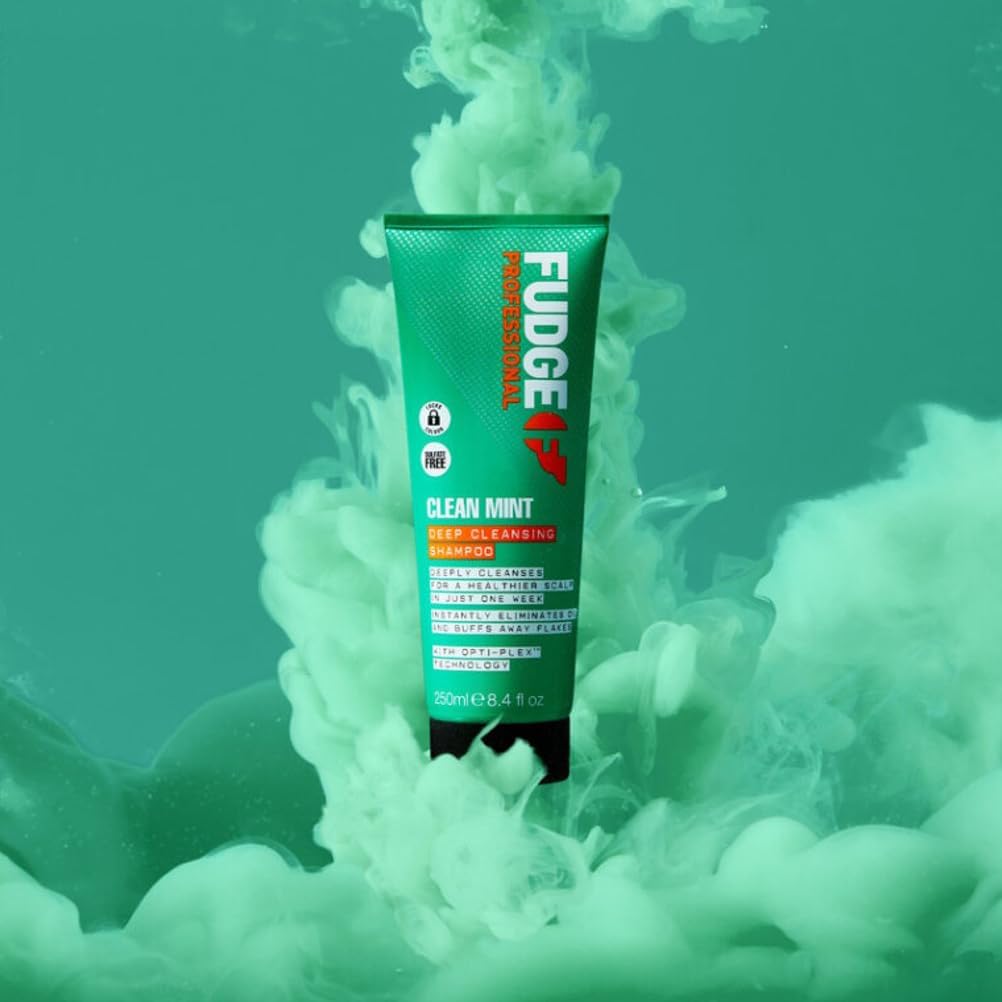 Fudge Clean Mint Shampoo, Deep Cleansing, Clarifying Shampoo, Scalp Care, 5x Stronger Hair, 250 ml : Amazon.co.uk: Beauty