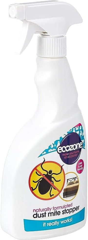 Ecozone Moth Repellent, Humane Natural Formula, Long Lasting Protection Treatment, Suitable For All Fabrics, Gentle On Skin & Clothes, Natural Vegan Eco Friendly Plant-Based Liquid (500Ml Spray)