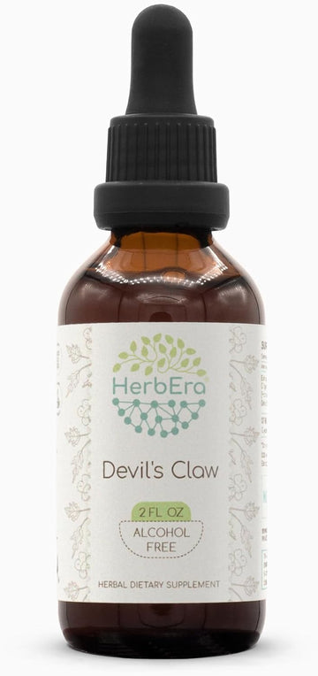 Devil'S Claw B60 Alcohol-Free Herbal Extract Tincture, Concentrated Liquid Drops Natural Devil'S Claw (Harpagophytum Procumbens) 2 Fl Oz