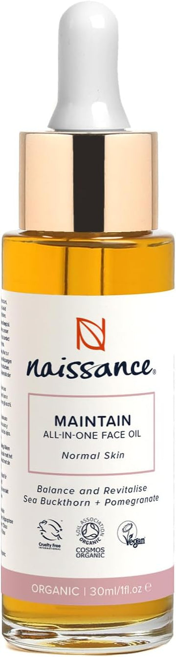 Naissance Maintain Face Oil | All-In-One Facial Serum For Normal Skin with Sea Buckthorn and Pomegranate Oil 30ml