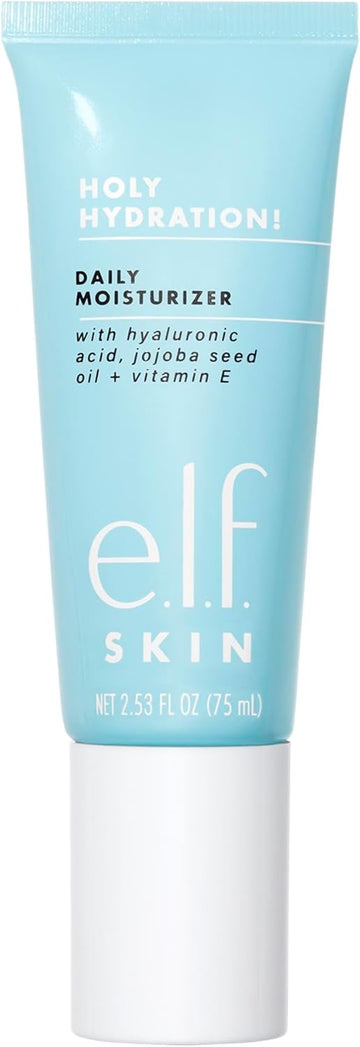 E.L.F. Skin Holy Hydration! Moisturizer Mini, Ultra-Hydrating Formula, Infused With Aloe, Jojoba Oil & Shea Butter, Vegan & Cruelty-Free