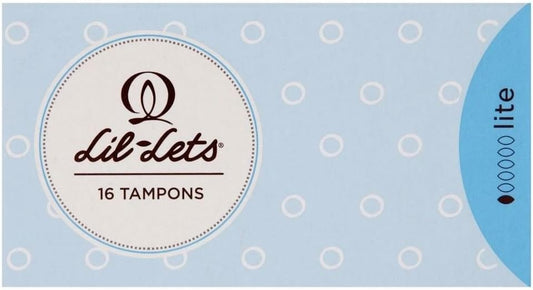 Lil-Lets Non-Applicator Lite Tampons, 1 Pack of 16, Light Flow : Amazon.co.uk: Health & Personal Care