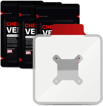 Ever Ready First Aid Vented Chest Seal With Quick Tear - 6.6” Square Occlusive Adhesive Dressing For Open Chest Wounds - 3 Pack