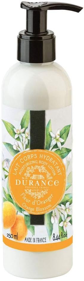 Durance Les Eternelles Moisturising Body Lotion 250Ml, Orange Blossom Scent - Intensive Moisturiser Enriched With Plant Oils - Fresh & Luscious Texture, No Oily Feeling