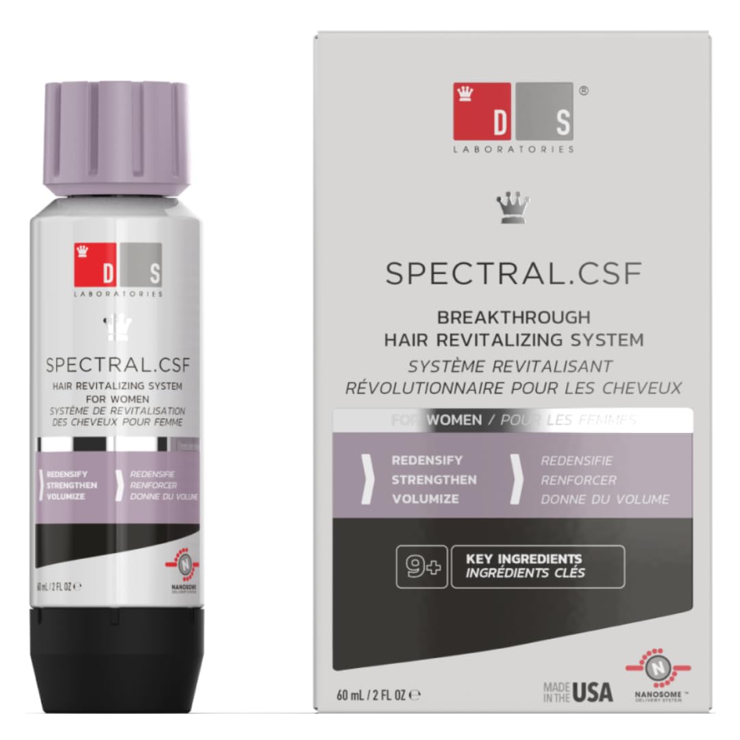 DS Laboratories Spectral.CSF Hair Serum - Hair Regrowth Treatment for Women, Biotin Hair Growth Serum Women, Hair Loss Hair Thickening Products for Women, Hair Thinning Treatment for Women, Hair Care