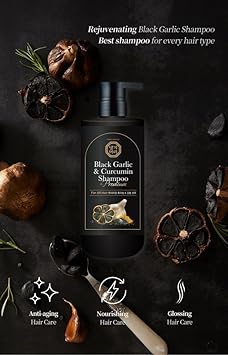 Daeng Gi Meo Ri - Black Garlic And Curcumin Shampoo, For All Hair16.9 Fl. Oz/ 500Ml