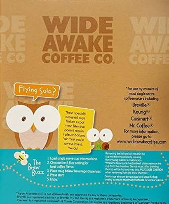 Wide Awake Coffee Wide Awake Blend Single Serve Cups 36 Count