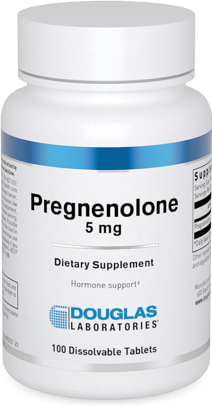 Douglas Laboratories Pregnenolone 5 Mg | Nutritional Supplement | Brain, Ovaries, Liver, Hormone Support* | 100 Tablets