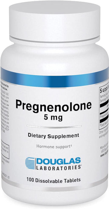 Douglas Laboratories Pregnenolone 5 Mg | Nutritional Supplement | Brain, Ovaries, Liver, Hormone Support* | 100 Tablets
