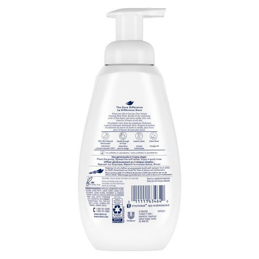 Dove Instant Foaming Body Wash 4 Count For Softer And Smoother Skin Sensitive Skin Effectively Washes Away Bacteria While Nourishing Your Skin 13.5 Oz