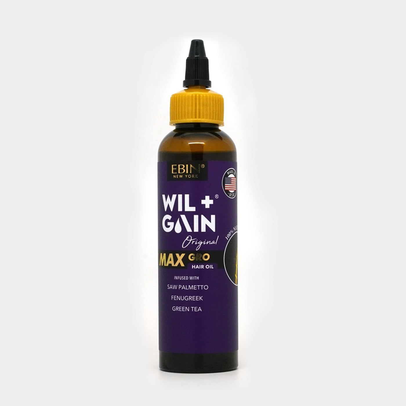 Ebin New York - Max Strength Growth Oil Original - Unisex - 2.03Oz (60Ml) - Revitalizing Daily Hair Oil With Biotin And Natural Extracts For Thicker Growth, Moisture Retention And Scalp Wellness