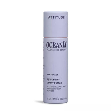 ATTITUDE Oceanly Eye Cream Stick, EWG Verified, Plastic-free, Plant and Mineral-Based Ingredients, Vegan and Cruelty-free Beauty Products, PHYTO AGE, Unscented, 0.3 Ounce