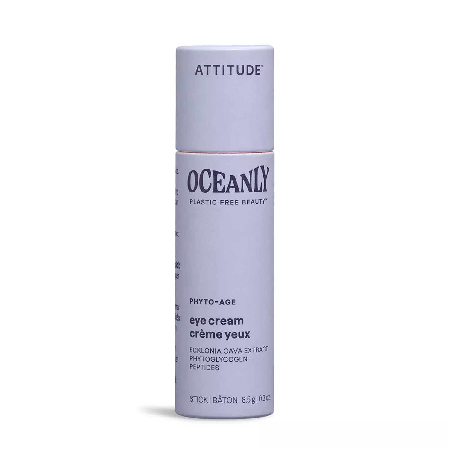 Attitude Oceanly Eye Cream Stick, Ewg Verified, Plastic-Free, Plant And Mineral-Based Ingredients, Vegan And Cruelty-Free Beauty Products, Phyto Age, Unscented, 0.3 Ounce