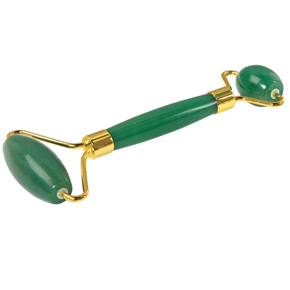 Forpro Professional Collection Fake Bake 100% Natural Jade Stone Set Includes Adventurine Jade Roller And Gua Sha Stone For Reducing Wrinkles And Improving Skin Tone : Beauty & Personal Care