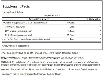 Swanson Krill Oil & Astaxanthin 30 Sgels