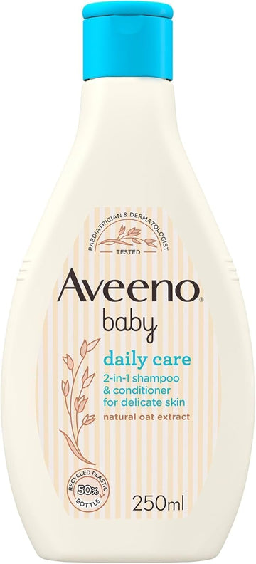 Aveeno Baby Daily Care 2-In-1 Shampoo And Conditioner 250 Ml (Pack Of 2)