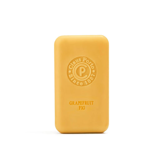 Claus Porto - Barbear Grapefruit Fig Body Soap For Men + Women | Cleansing, Nourishing, Softening | Handcrafted, Aromatic, Floral, Zesty (150G | 5.3 Oz) : Beauty & Personal Care