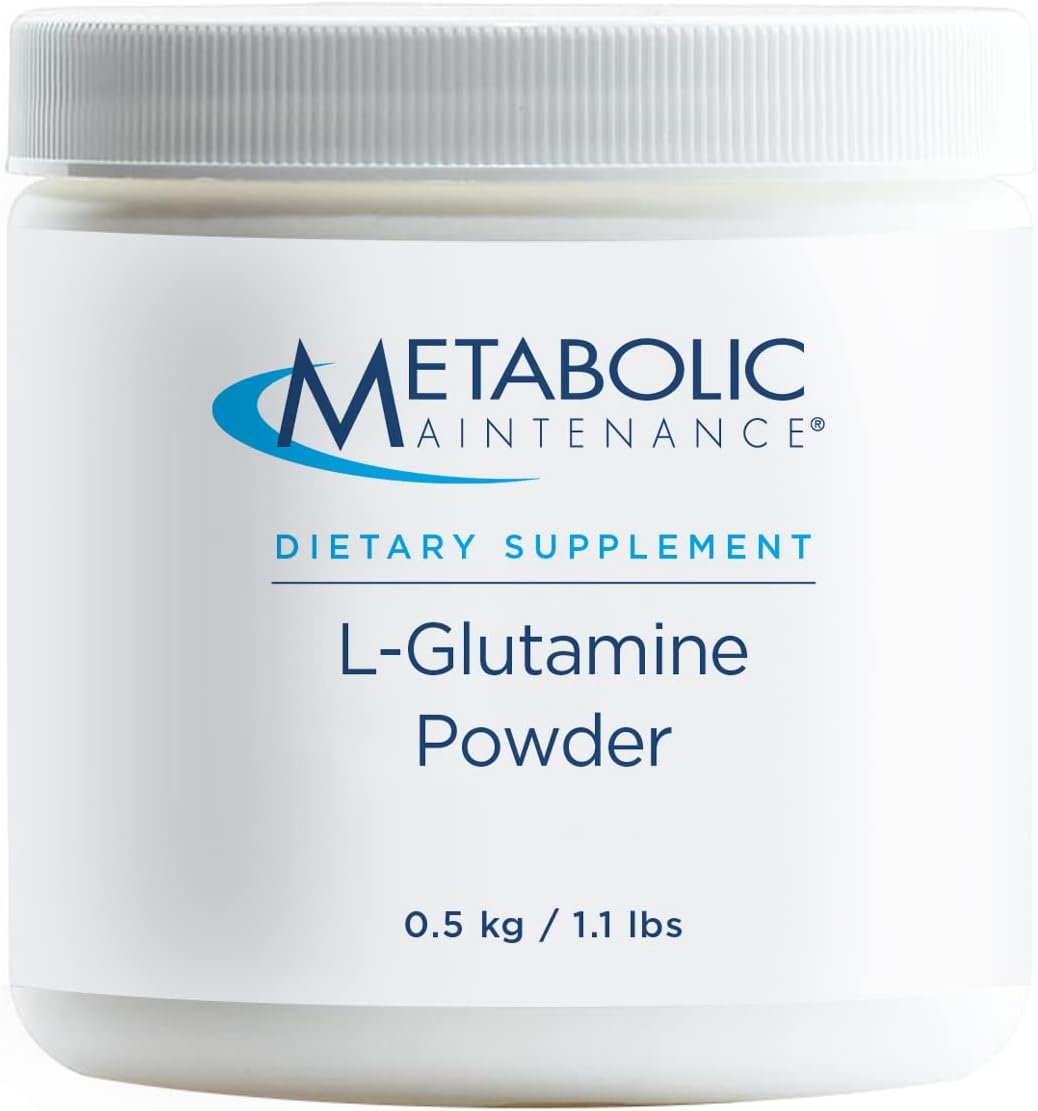 Metabolic Maintenance L-Glutamine Powder - 1000 Milligrams, Pure Amino Acid Support for Gut Health, (500 Grams, 500 Servings)