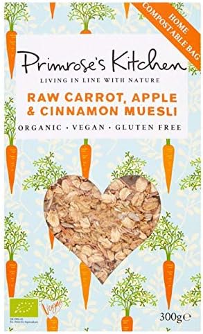 Primrose'S Kitchen Raw Carrot Apple And Cinnamon Muesli, 300G