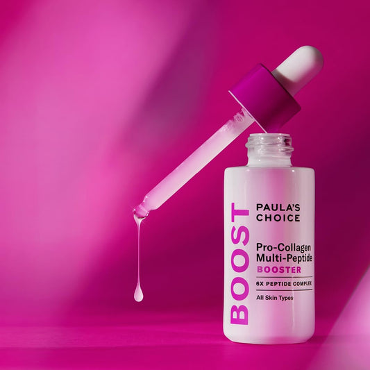 Paula'S Choice Pro - Collagen Multi-Peptide Booster - Peptide Serum Visibly Smooths Fine Lines & Reduces Wrinkles - With Hyaluronic Acids - All Skin Types - 20 Ml