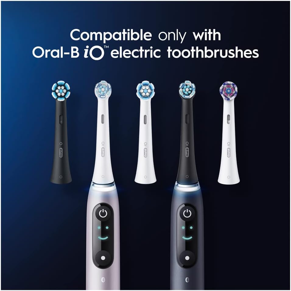 Oral-B iO Ultimate Clean Electric Toothbrush Head, Oral B Electric Toothbrush Heads, Twisted & Angled Bristles for Deeper Plaque Removal, Pack of 4 Toothbrush Heads, Oral B Io Brush Heads, White : Amazon.co.uk: Health & Personal Care