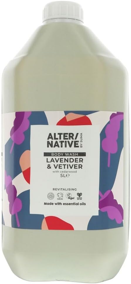 Alter/Native Natural Plant-Powered Cruelty Free Body Wash (Lavender & Geranium, 5 Litre)