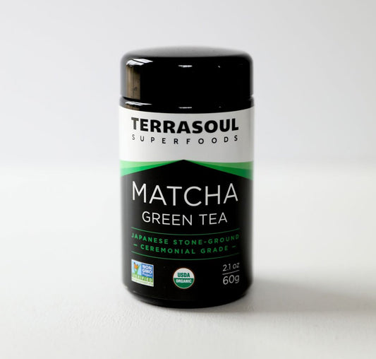 Terrasoul Superfoods Organic Matcha Green Tea (Ceremonial Grade In Miron Glass), 2.12 Ounces (60G)