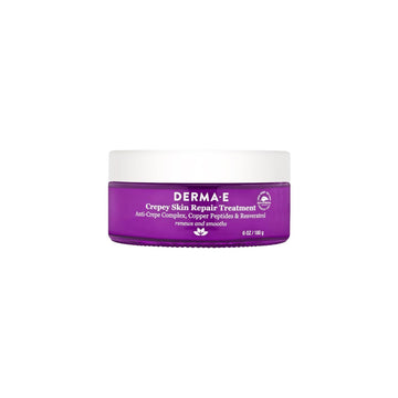 Derma E Crepey Skin Repair Treatment – Restorative Moisturizer Lotion – Body Cream For Dry Crepey Skin – Skin Firming Cream Improves Skin Elasticity And Thickness, 6 Oz