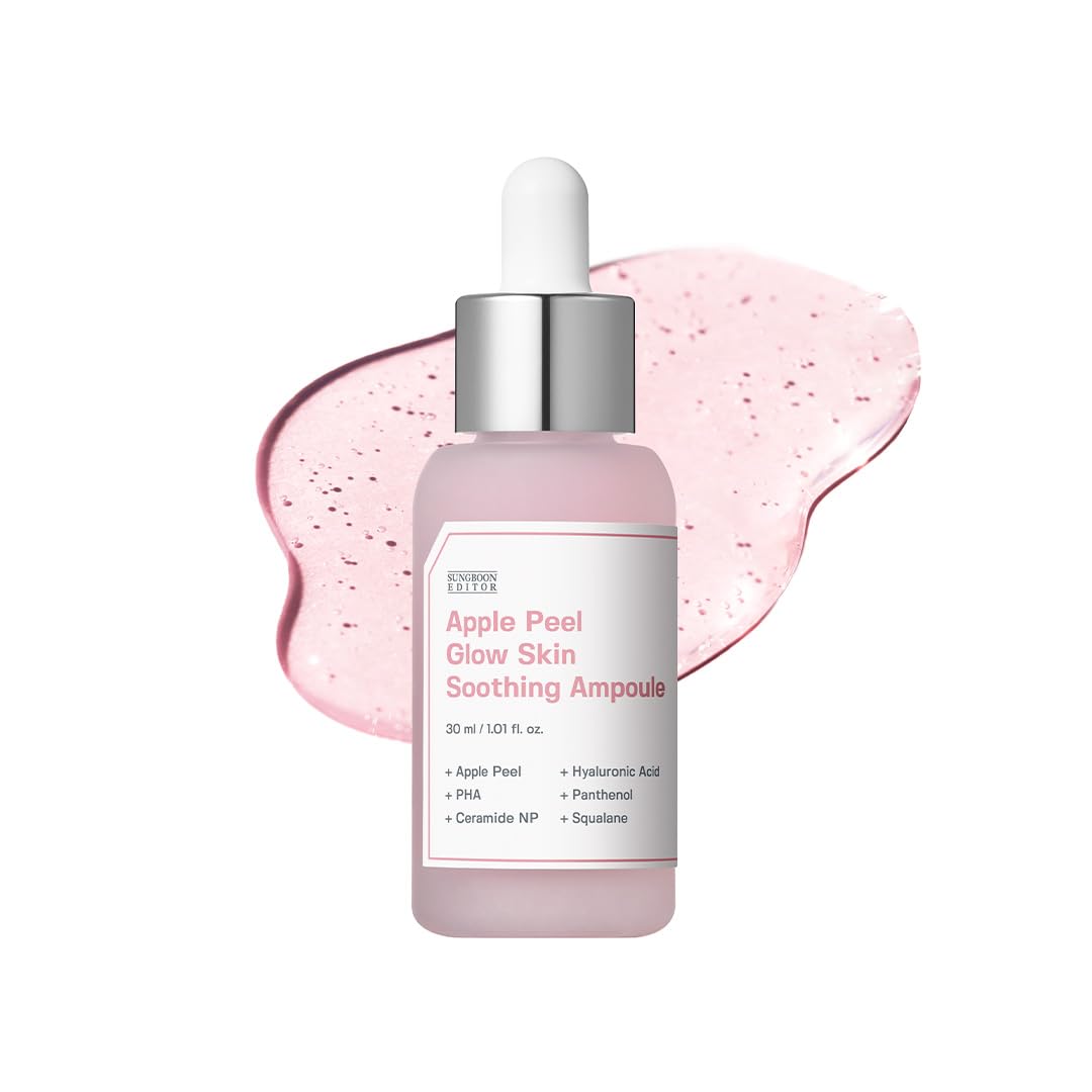 Sungboon Editor Apple Peel Glow Skin Soothing Ampoule | Facial Serum | Gentle Exfoliation | Smooth Skin | Glow Skin | Korean Skin Care