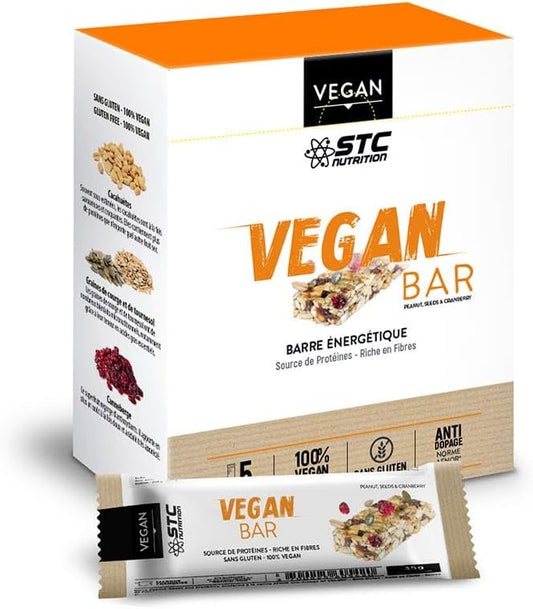 Stc Nutrition Pack Of 5 Vegan Nutrition Bars Cacahuètes, Graines Et Canneberge (35G)
