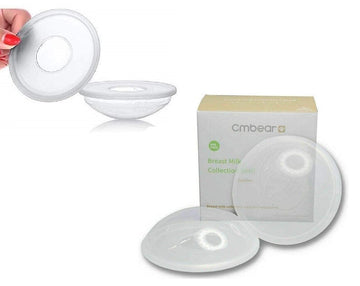 Breast Milk Leak Collection Shell Nursing Mom for Breastfeeding Nipple Cups (4Pack)