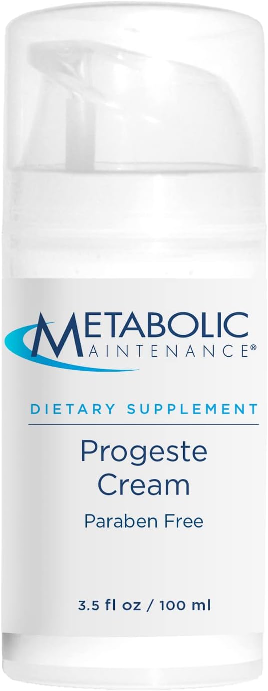 Metabolic Maintenance Progeste Cream - 20Mg Progesterone Cream For Women - Bio-Identical Progesterone From Wild Yam Cream - Use For Gentle Hormone Support - Paraben Free + Plant-Based (3.4 Oz)