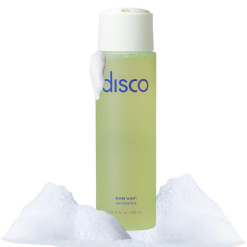 Disco Body Wash For Men - All-Natural, Soothing And Hydrating - Paraben Free, Vegan - Eucalyptus Scent - 10.1 Fl Ounces