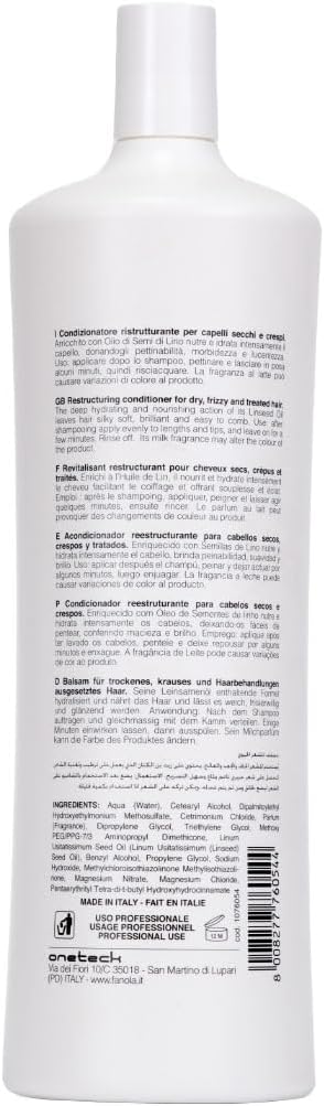 Fanola Nutri Care Restructuring Hair Conditioner, 1000 Ml