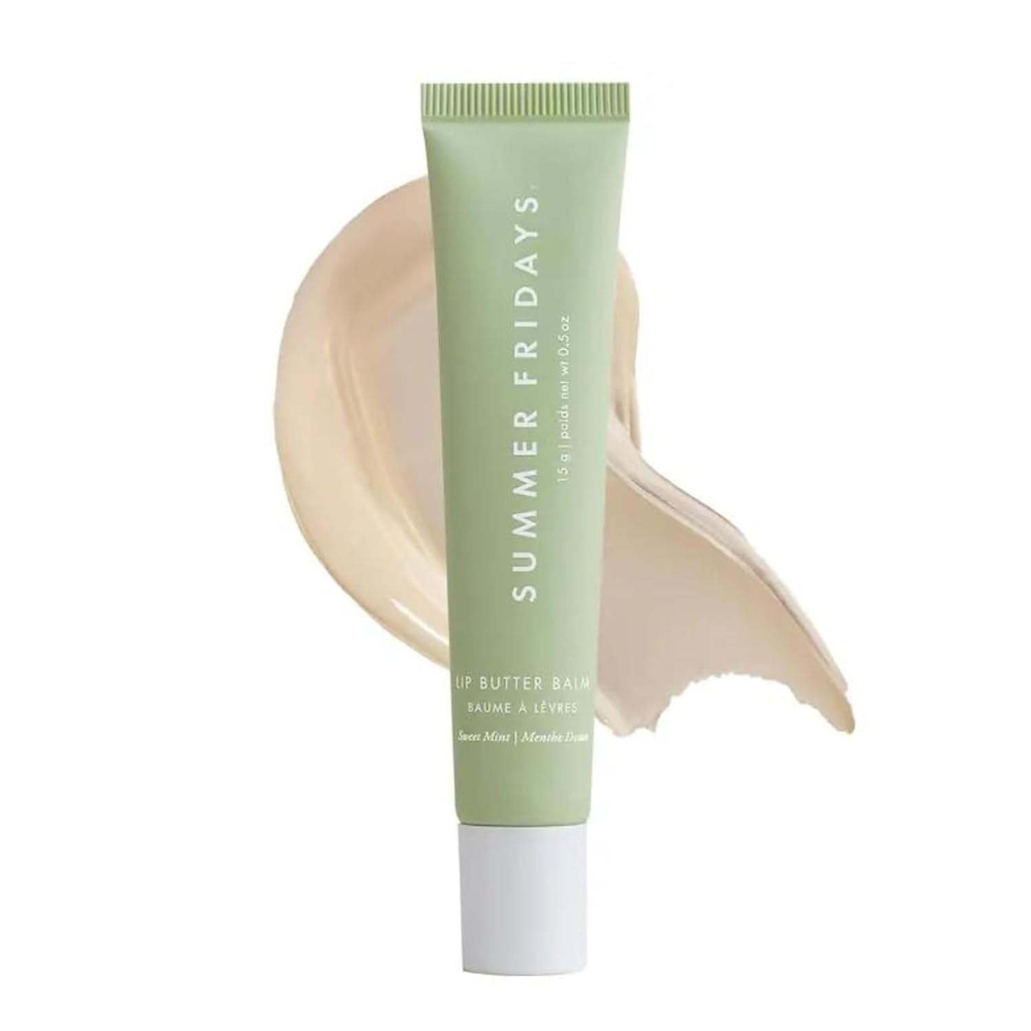 Summer Fridays Lip Butter Balm - Conditioning Lip Mask And Lip Balm For Instant Moisture, Shine And Hydration - Sheer-Tinted, Soothing Lip Care - Sweet Mint (.5 Oz)