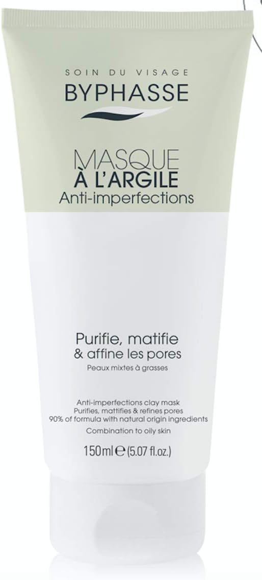 Byphasse - Masque À L'Argile - Anti Imperfections - Peaux Mixtes À Grasses -150Ml