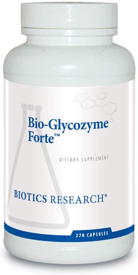 Biotics Research Bio Glycozyme Forte Multivitamin, Vanadium, Zinc, Chromium, Manganese, Inositol, Catalase, Homocysteine 270 Capsules