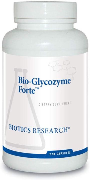 Biotics Research Bio Glycozyme Forte Multivitamin, Vanadium, Zinc, Chromium, Manganese, Inositol, Catalase, Homocysteine 270 Capsules