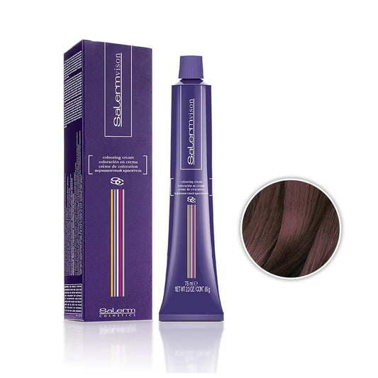 Salermvison Hair Coloring Cream #5.5 Light Brown Mahogany, 2.5 Ounce : Chemical Hair Dyes : Beauty & Personal Care
