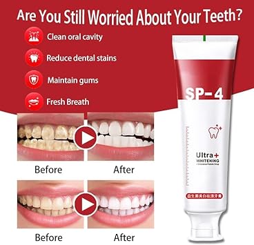 YAYASHI Sp-4 Toothpaste, Sp-4 Toothpaste,SP-4 Brightening Toothpaste Fresh Breat, Sp-4 Brightening & Stain Removing Toothpaste