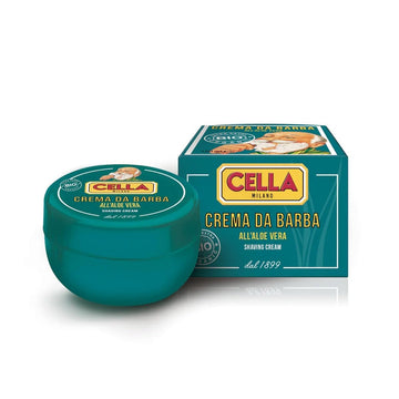 Cella Milano Aloe Vera Shaving Cream Soap, 150 G – Dense, Luxurious Lather With Razor-Glide Protection, Made In Italy Since 1899”
