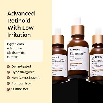 Dr. Oracle [Special Set] Retino Tightening Ampoule With Gift - Anti Aging For Wrinkles, Fine Lines & Firming, Korean Skin Care : Beauty & Personal Care