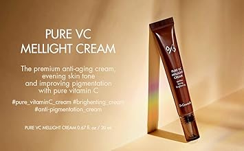 Dr.Ceuracle By Leegeehaam Pure Vitamin C Mellight Cream (20G / 0.70 Oz.) - Glow Boosting Moisturizer & Skin Rejuvenating Facial Cream, Normal, Dry, Oily & Combination Skin